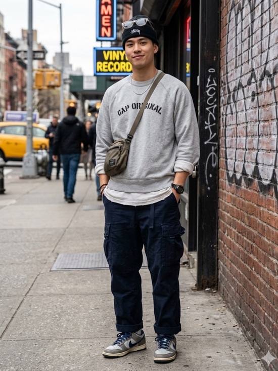 GAP Other - GAP Crewneck Sweater with Arched Logo Size Large